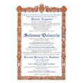 SOLEMNE QUINARIO Y FUNCIÓN PRINCIPAL DE INSTITUTO